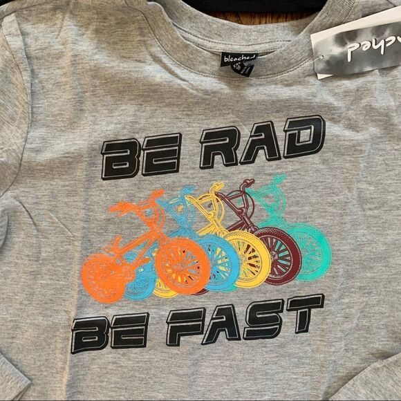 New BLEACHED Lot 2 Tees Bike & Skate Boys XXL 18 - Picture 2 of 3